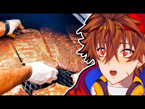 AMERICAN STREET FOOD BBQ!! | Kenji Reacts