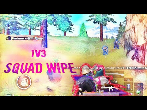 Squad wipe 🇮🇳 1v3 🇮🇳⚡5 Finger + full Gyroscope |Redmi k 20 pro|PUBG Mo.|Spidyऐआर |AR Mix Club|