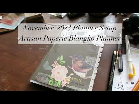 November 2023 Planner Setup | Artisan Paperie Blangko Planner