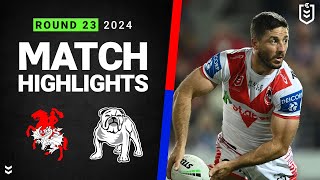 NRL 2024 | Dragons v Bulldogs | Match Highlights