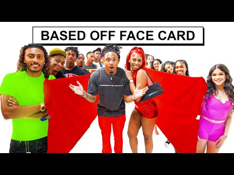 Blind Dating Based Off Face Card!