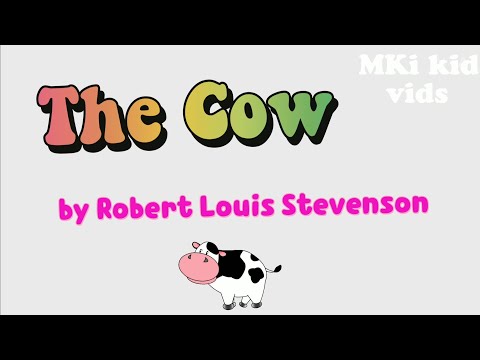 The Cow by Robert Louis Stevenson | Oxford Grade 2 Poems  | The friendly cow all red and white