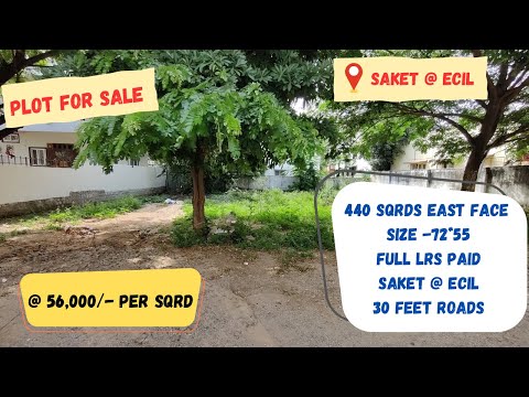 East face | 440 SYS | Plot for sale in hyderabad |hyderabad open plots |Ecil |Kapra |Saket