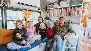 Family of 6 in Self Converted 40 Ft. School Bus