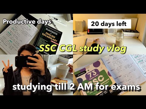 SSC CGL study vlog💻📗exam days vlog| Cgl exam date #productivevlog #ssccgl cgl #cglexamdate