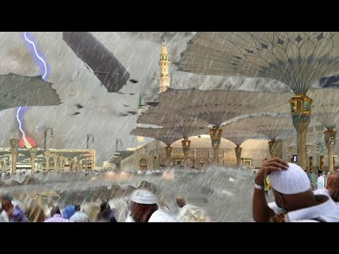 Tragedy in Madinah! All pilgrims run for cover, storms and flooding in Saudi Arabia