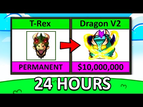 Trading Permanent T-REX For 24 Hours (Blox Fruits)