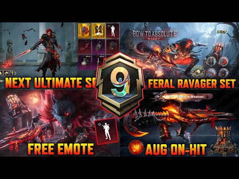 Feral Ravager Set | 2nd Ultimate Set | Aug On-hit Upgrade Skin | Ultimate Helmet Skin |Mythic Emote