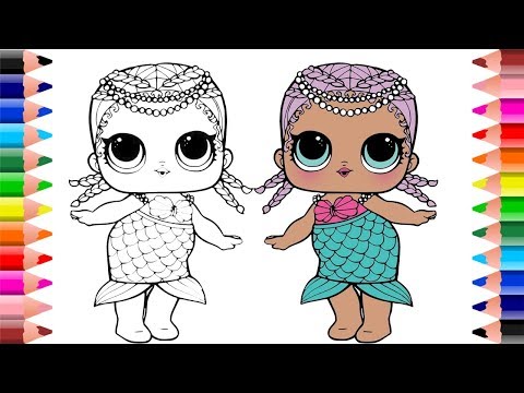 lol surprise dolls merbaby coloring pages crayola art | setoys