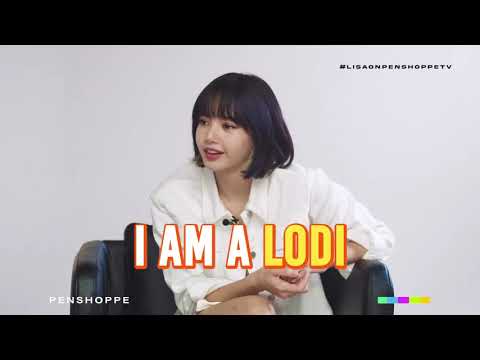 Blackpink lisa speaking tagalog on PenshoppeTV.