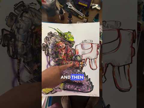 My Process: Old vs. New #davidchoe #paintingtechniques #davidchoepodcast #art #process #watercolor