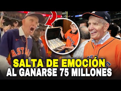 LA REACCION DE MATTRESS MACK A SUS 71 AÑOS CUANDO LOS ASTROS GANAN LA SERIE MUNDIAL - MLB BASEBALL