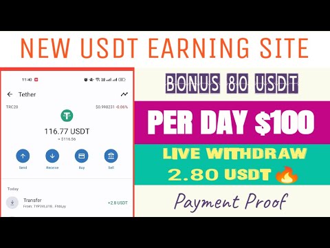 Latest USDT Mining Platform | Sing-Up Bonus 80$ | USDT Mining Site Today | Passive Income