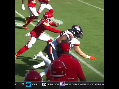 Lil’Jordan Humphrey catches for a 20-yard Gain vs. Kansas City Chiefs