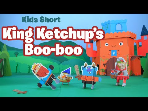 King Ketchup's Boo-boo - Kids Stop Motion Short Pretend Play with Curious Kingdom Castle