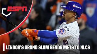 GRAND SLAM 😱 Francisco Lindor propels Mets to the NLCS | ESPN MLB