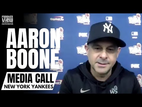 Aaron Boone Shares First Thoughts on New York Yankees vs. Los Angeles Dodgers World Series Matchup