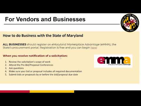 Leveraging Maryland State Government Wide Area Contracts and ID/IQs.