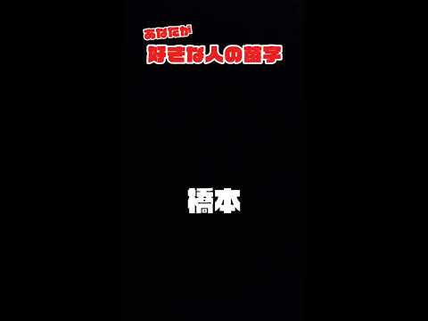 みんなの好きな人の苗字を書いちゃえ！