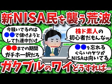 【2chお金】新NISA民に襲いかかる荒波、ガクブルのワイどう向き合うべき？