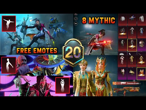 8 MYTHIC LUCKYSPIN | ASSASSIN'S POWER LUCKYSPIN | BIZON UPGRADE SKIN | FREE MYTHIC EMOTE | RP M20