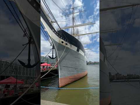 Wavertree, New York City’s Maritime Museum 🛳️🗽1885 Tall Ship #shorts #nycwalk #seaport #manhattan