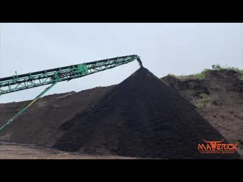 Composting with Komptech XL3 Starscreen Screener & stacking with McCloskey stacker - Maverick