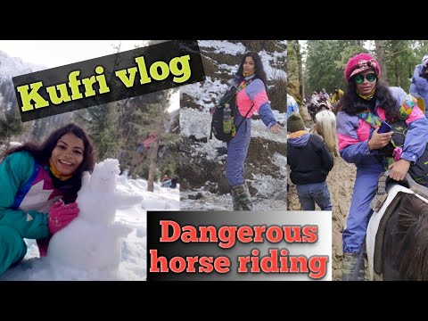 Shimla Kufri vlog tourist place #Shimla Kufri Shimla to Kufri, dangerous horse riding part 2  #kufri