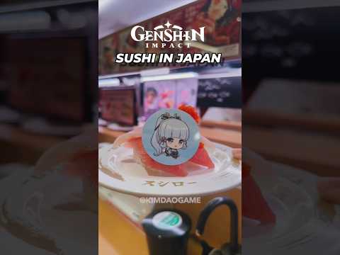 Genshin Impact Sushi in Japan? 😱 #genshin #genshinimpact #japan #japanesefood