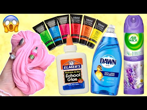 Making Slime With HOUSEHOLD INGREDIENTS Only! 😱🧴🧼 *How to Make Slime at Home*