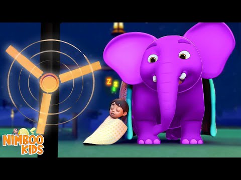 Upar Pankha Chalta Hai Hathi Version, ऊपर पंखा चलता है, Funny Kids Rhymes and Kids Cartoon