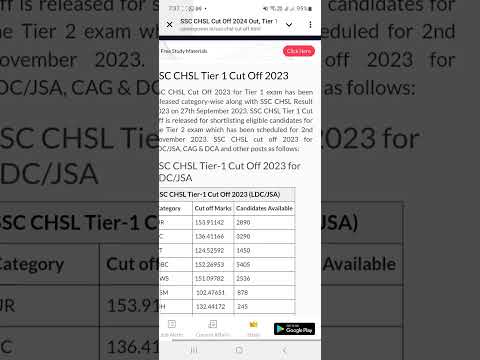 SSC CHSL 20w4 Toer-1 results released