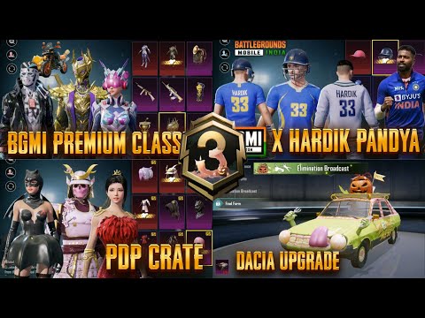 2.8 Next Premium Crate & Classic Crate | BGMI X Hardik Pandya | PDP Crate | Dacia Upgrade Skin | A3