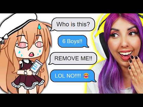 Got added in a random Group Chat with 6 Boys?! (Gacha Life Mini Movie)