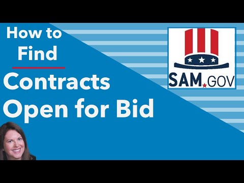 Find Government Contracts to Bid On: How to Search SAM.gov