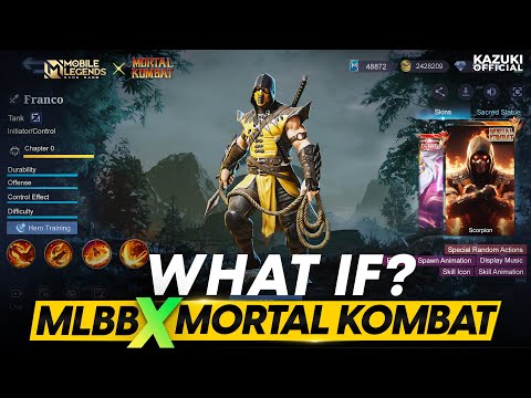 WHAT IF MLBB DECIDES TO COLLAB WITH MORTAL KOMBAT | SCORPION AS FRANCO | SUB ZERO AS PAQUITO