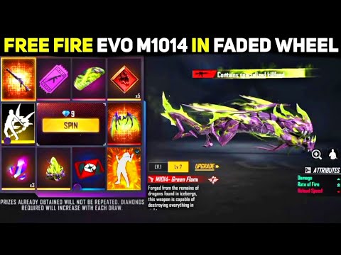 EVO M1014 SKIN FREEFIRE || EVO M1014 - GREEN FLAME DRACO FULL DETAILS || NEW EVO M1014 SKIN || ZACCY