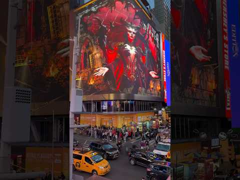 Lilith Diablo 4 3D billboard Times Square NYC 👹 #shorts #diablo4 #diablo #3dbillboard #nycwalk