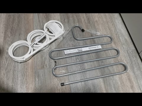 IKEA - KOMPLEMENT - White multi-use hanger - BRALLIS - Silver clothes-hanger - quick review