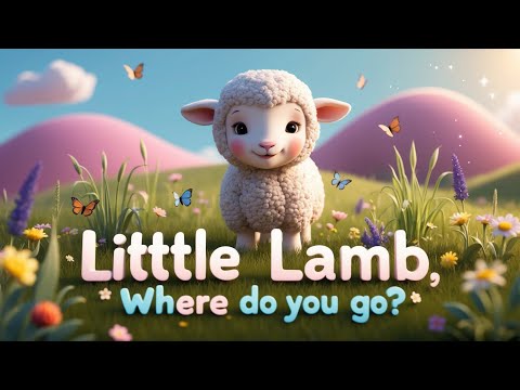 🌙 Little Lamb, Where Do You Go? | Gentle Bedtime Song & Lullaby for Kids | Relaxing Nursery Rhyme 🌙