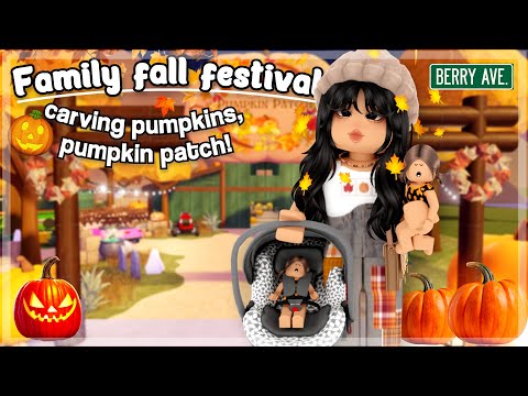 FAMILY FALL FESTIVAL 🍁*BIG PUMPKIN!* | Roblox Berry Avenue Roleplay