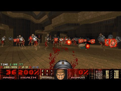 Doom II: Sunder - Map 02 (The Burrows) UV-Max in 3:07 [TAS]