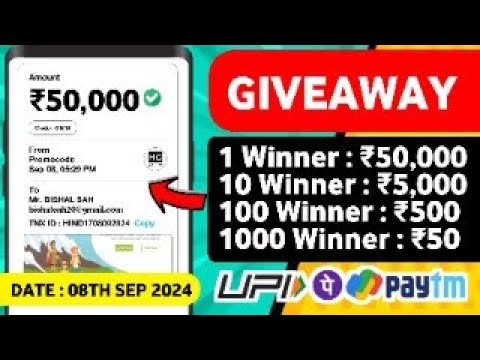 🔴 ₹50000 UPI CASH GIVEAWAY | PLAY AND EARN MONEY GAMES | ONLINE EARNING APP WITHOUT INVESTMENT EP1