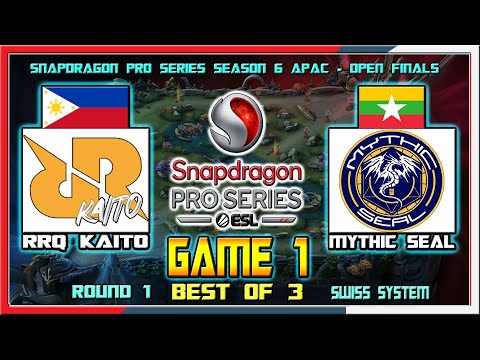 RRQ KAITO PH vs MYTHIC SEAL MM - Game 1 | Snapdragon Pro Series Season 6 APAC - Open Finals Round 1