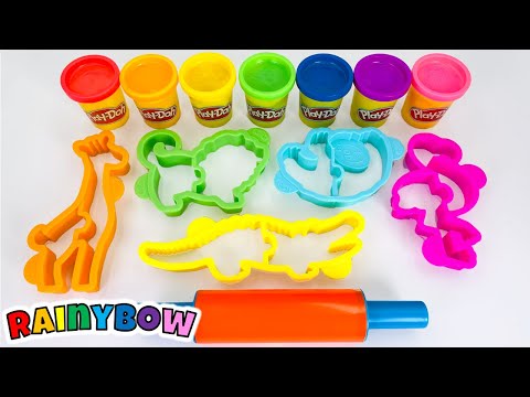 Create Animals with Play Doh Molds