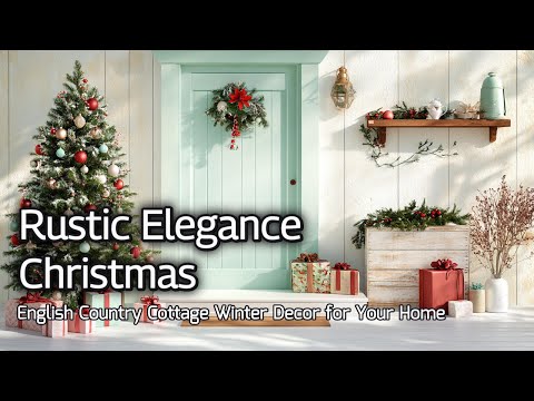 Rustic Elegance Christmas: English Country Cottage Winter Decorating Ideas for Your Home