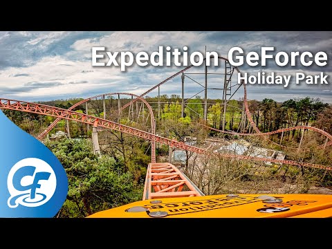 Expedition GeForce front seat on-ride 5K POV @60fps Holiday Park