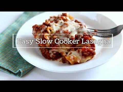 Crock Pot Lasagna, An Easy 4 Ingredient Recipe