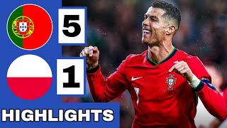 🔴Portugal vs Poland (5-1) Extended HIGHLIGHTS | UEFA Nations League