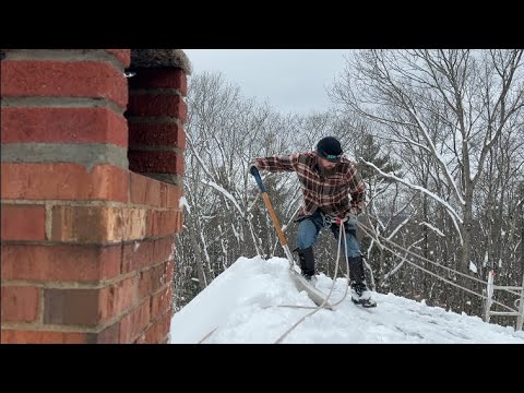 Lots of snow!! Winter clean up on the homestead!